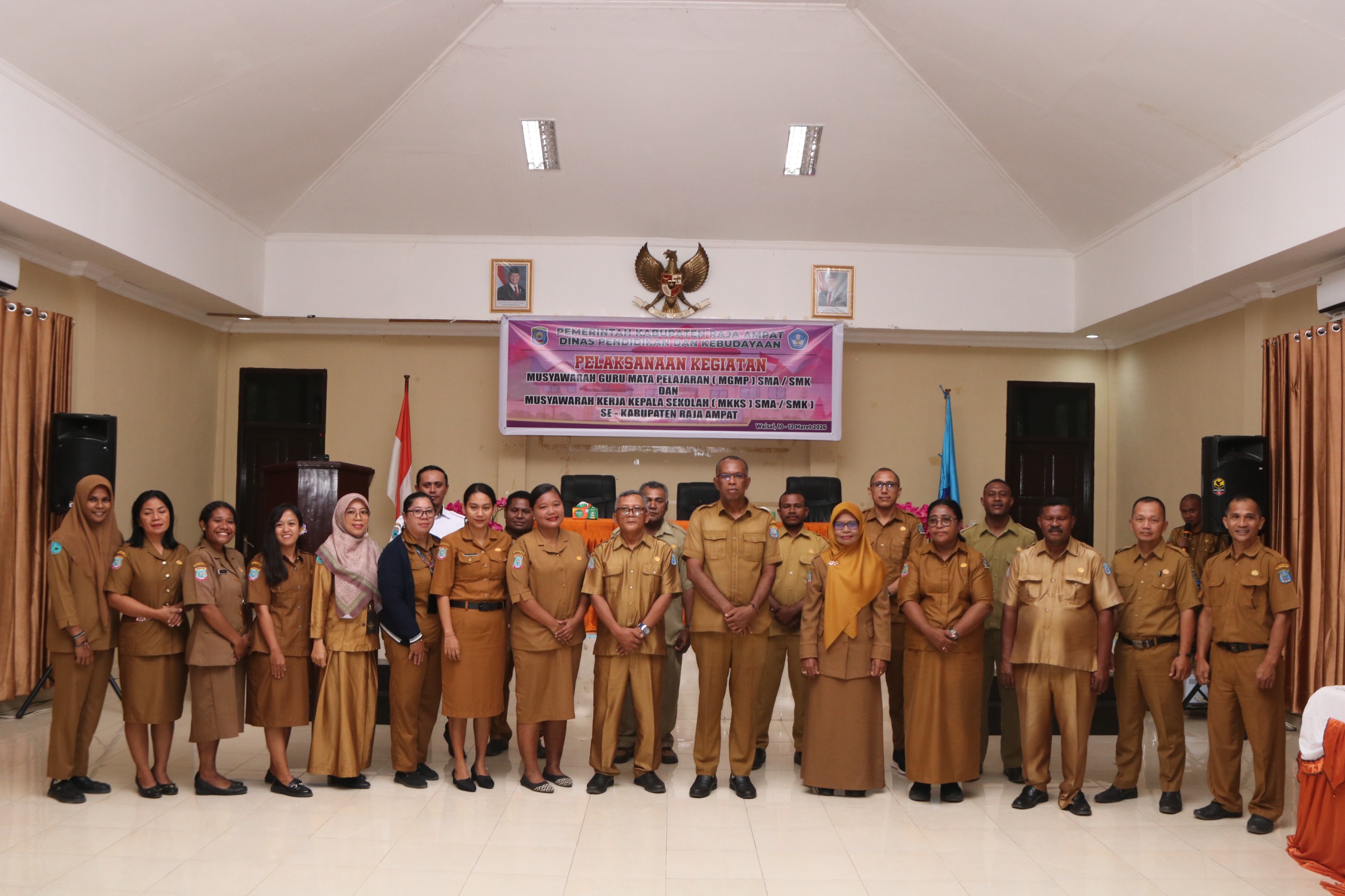 Pelaksanaan MKKS dan MGMP Tahun 2026 di Kabupaten Raja Ampat